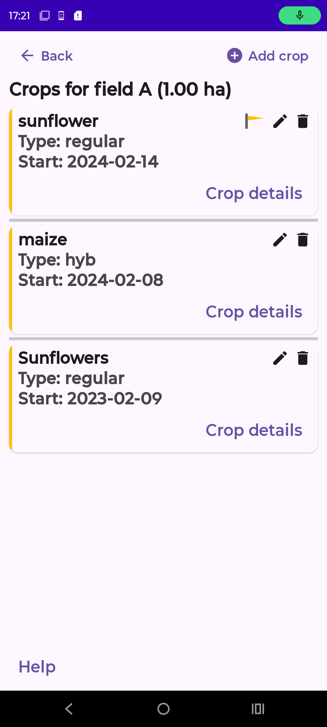 Crops screenshot